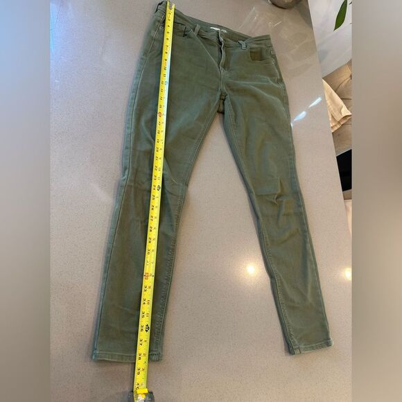 Old Navy Women's Rockstar Super Skinny Mid Rise Olive Green Color Jeans Size 10 - Picture 7 of 11